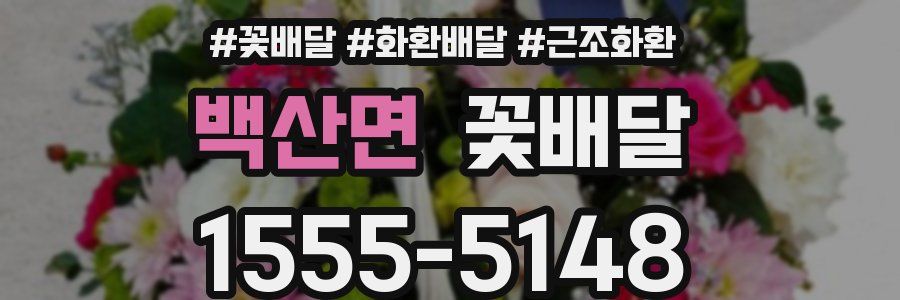 백산면 꽃배달