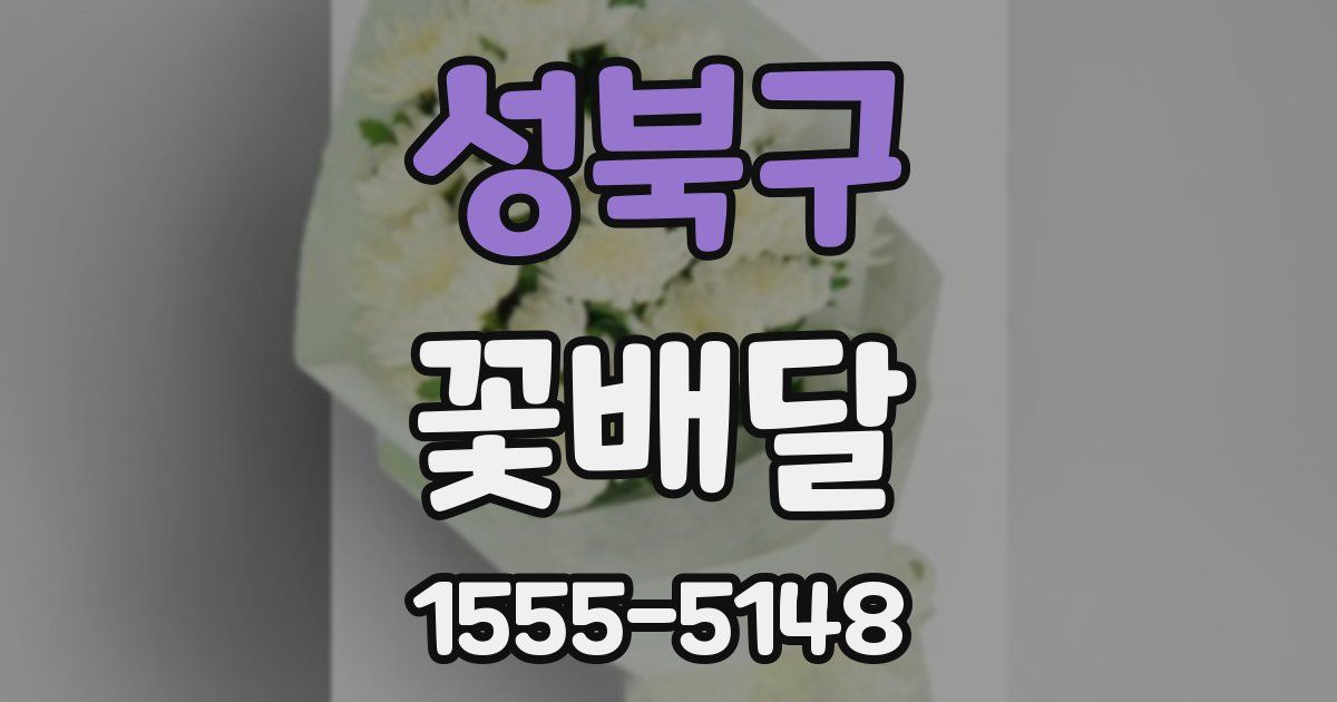 성북구 꽃배달
