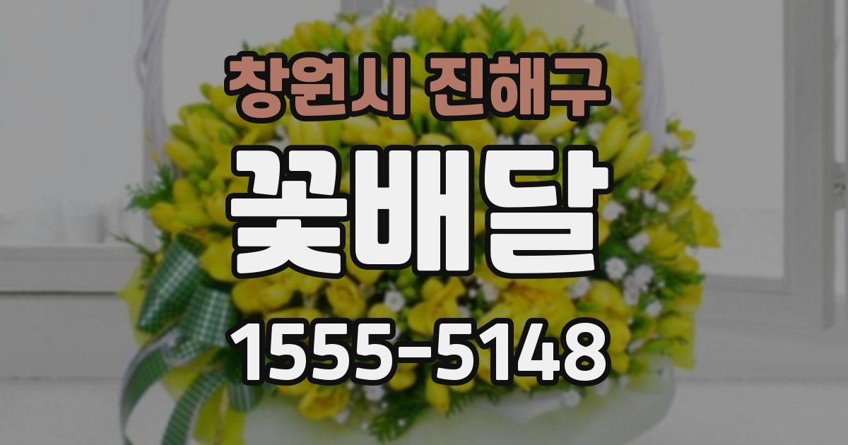 창원시 진해구 꽃배달