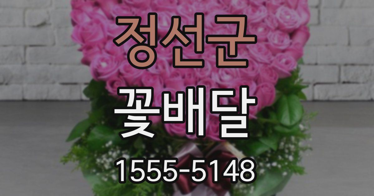 정선군 꽃배달