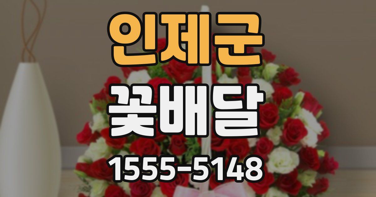 인제군 꽃배달