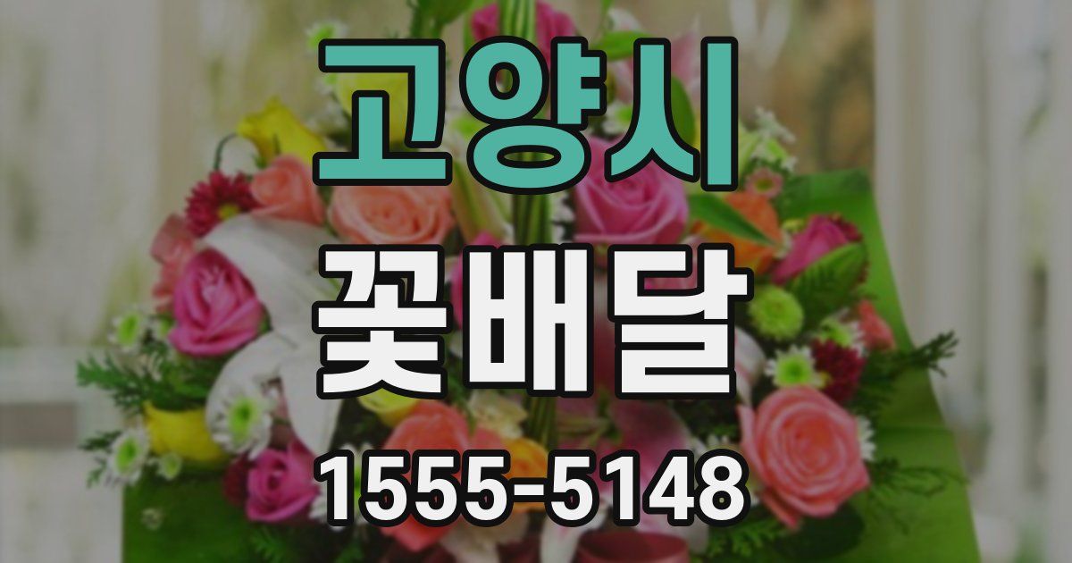 고양시 꽃배달