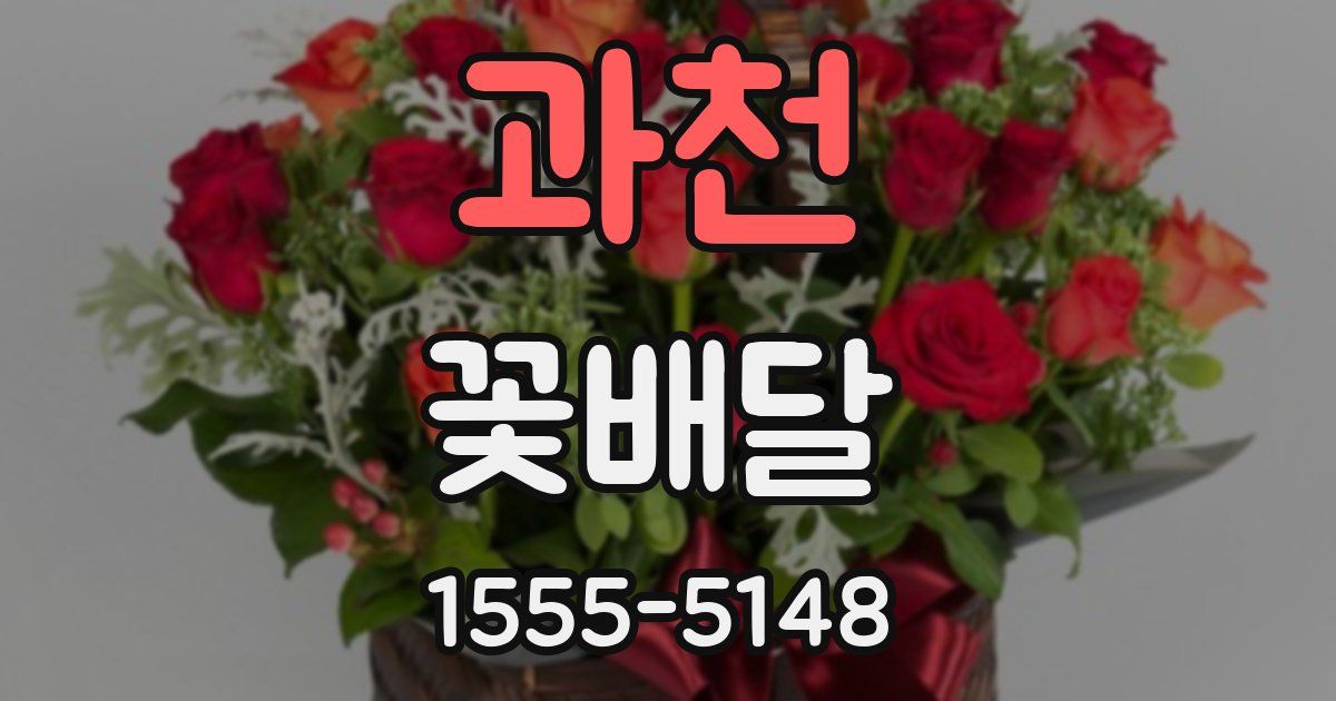과천 꽃배달