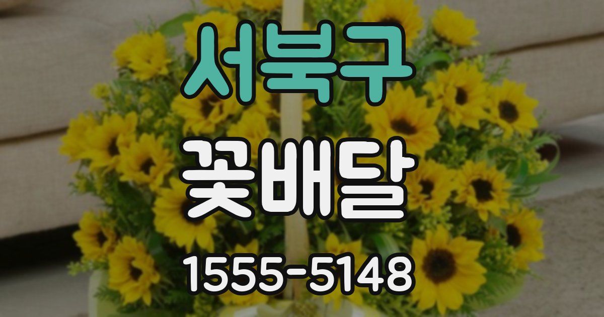 서북구 꽃배달