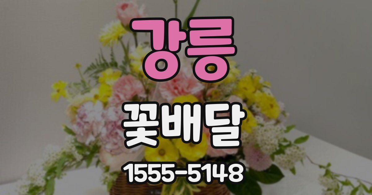 강릉 꽃배달