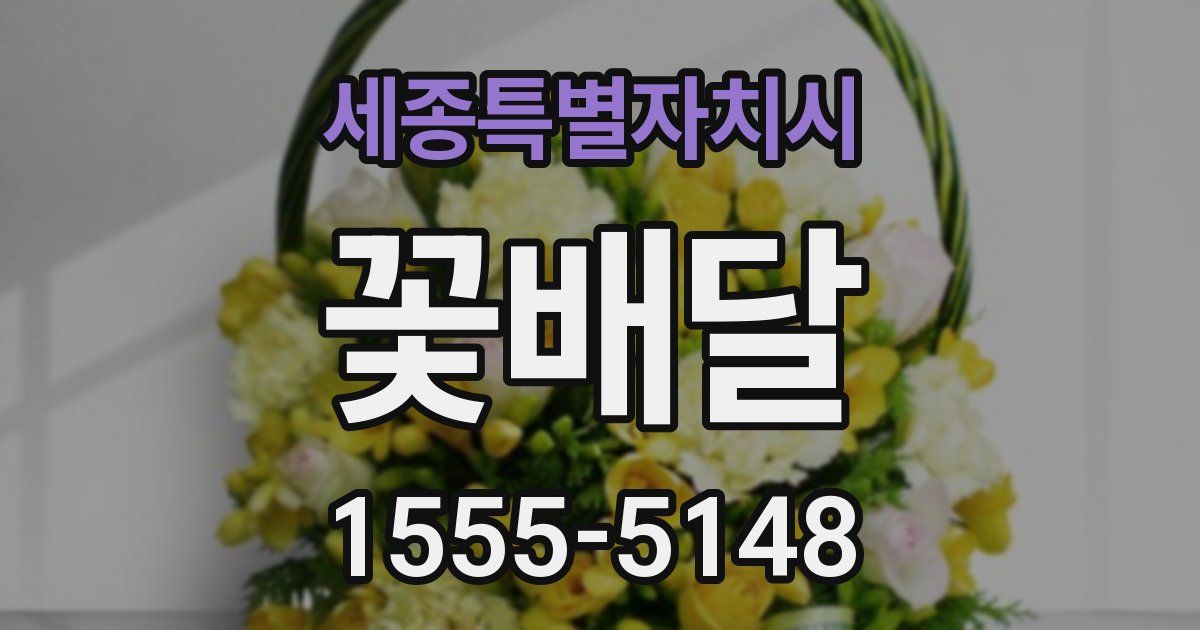 세종특별자치시 꽃배달