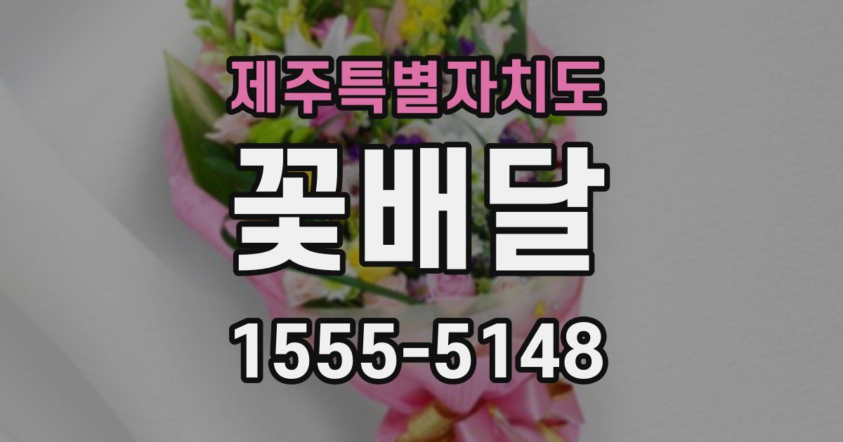 제주특별자치도 꽃배달