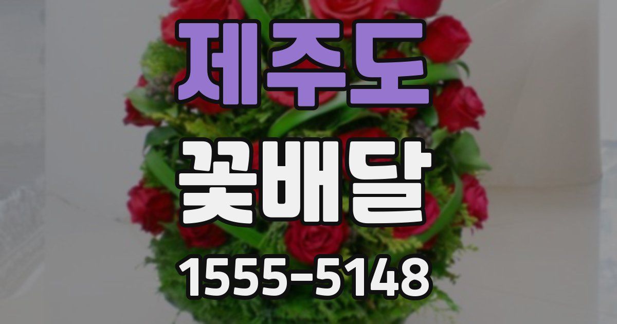 제주도 꽃배달