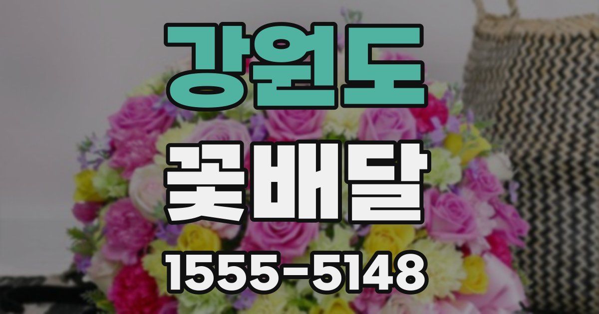강원도 꽃배달