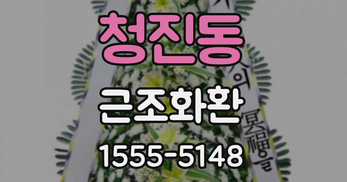 청진동 근조화환
