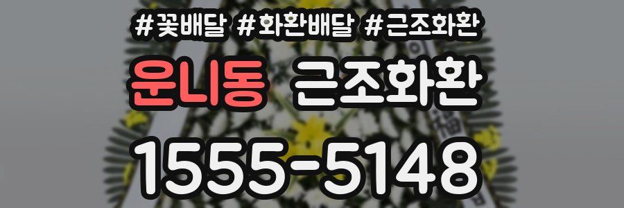운니동 근조화환