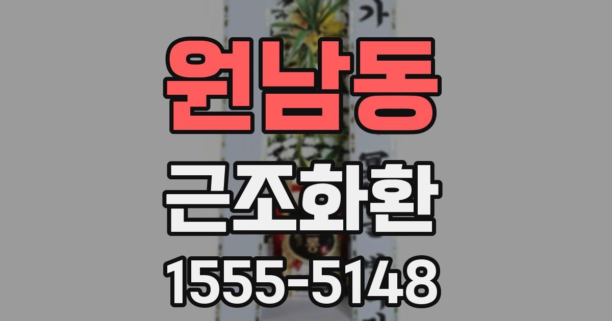 원남동 근조화환