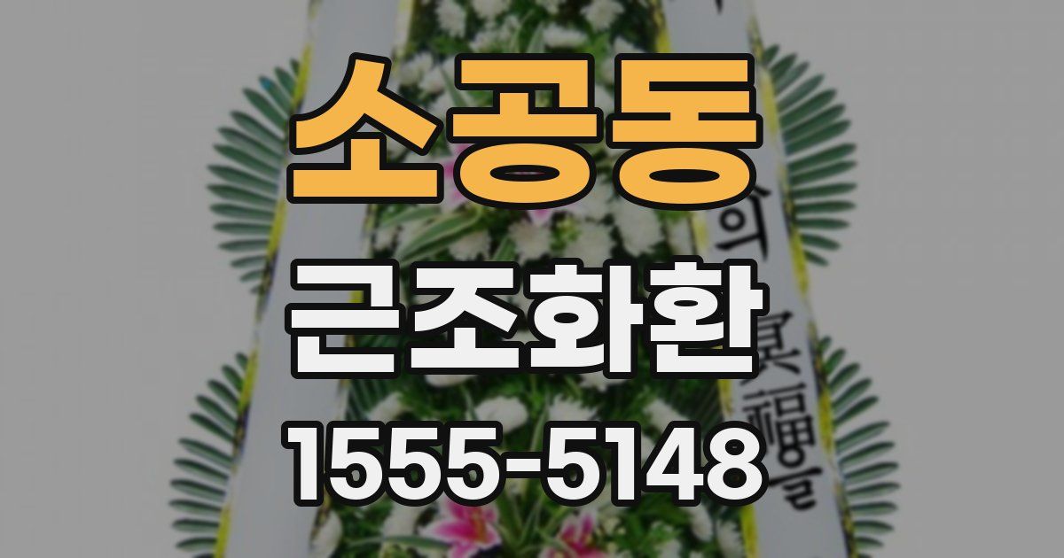 소공동 근조화환