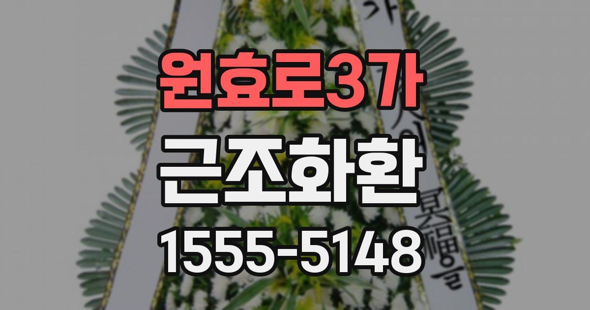 원효로3가 근조화환