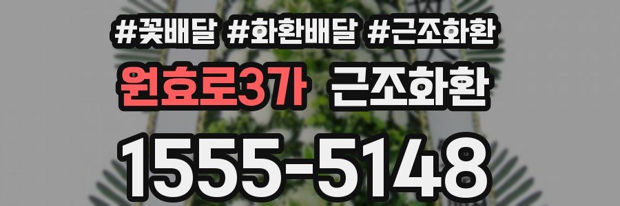 원효로3가 근조화환