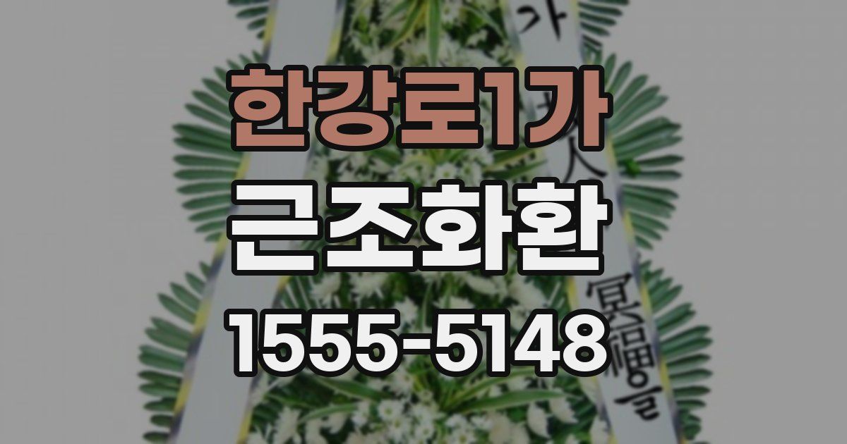 한강로1가 근조화환