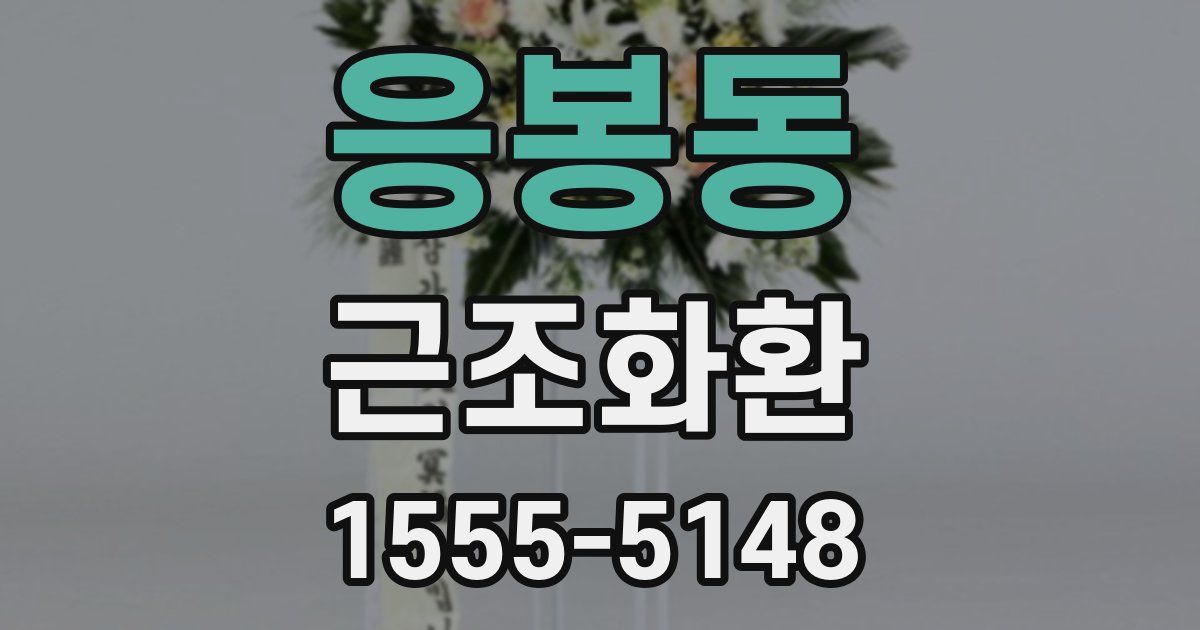 응봉동 근조화환