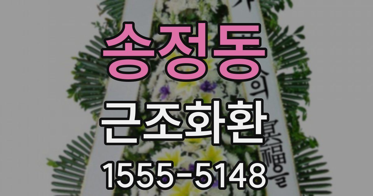 송정동 근조화환