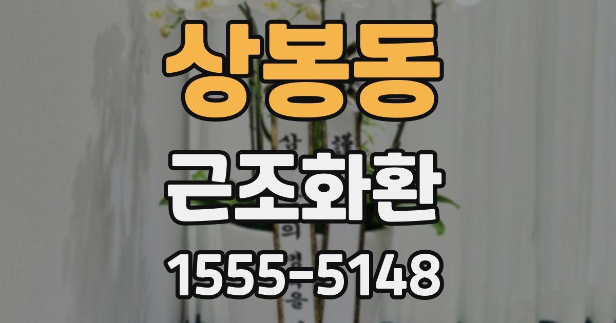 상봉동 근조화환