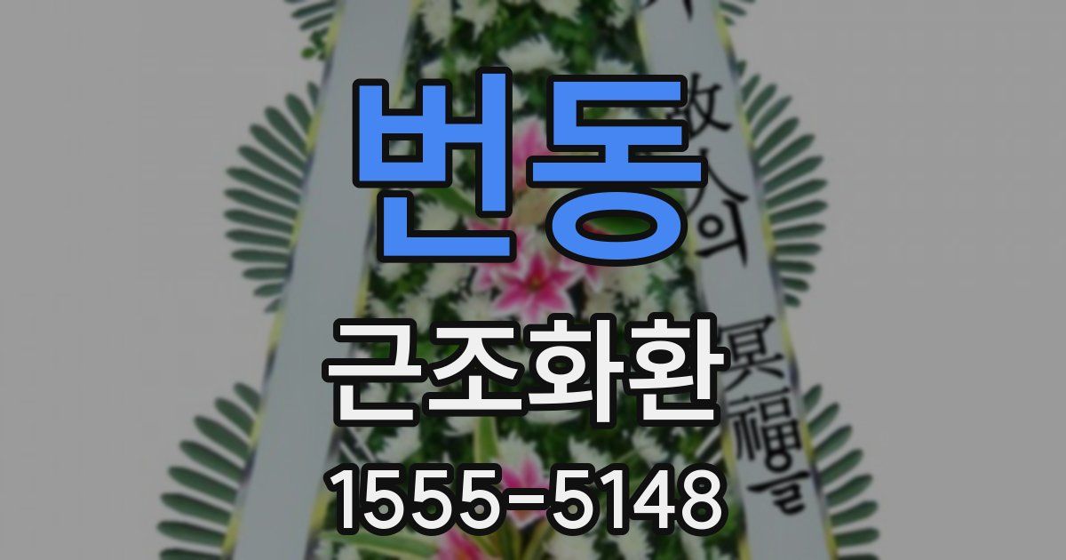 번동 근조화환