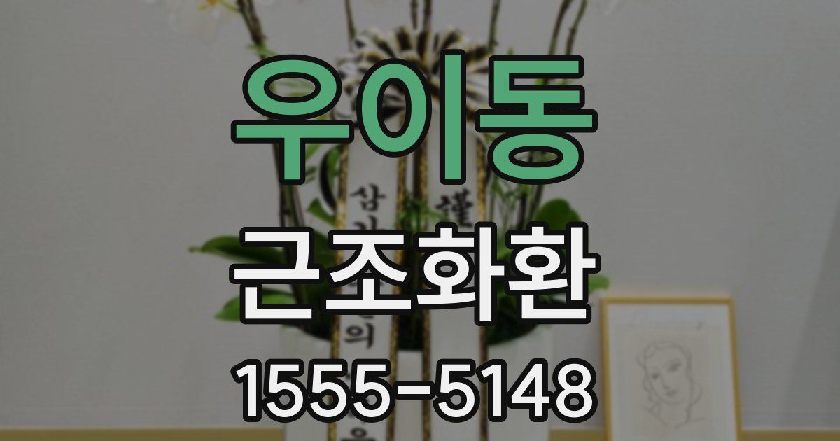우이동 근조화환