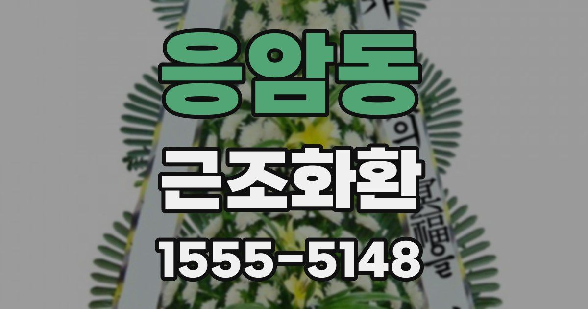응암동 근조화환