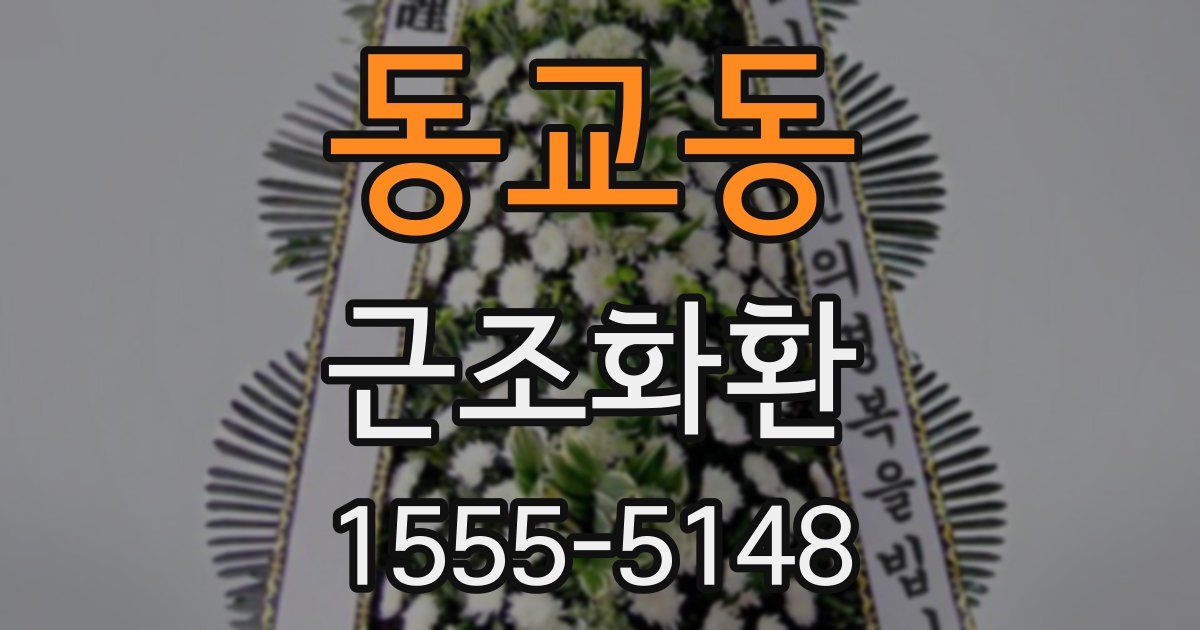동교동 근조화환