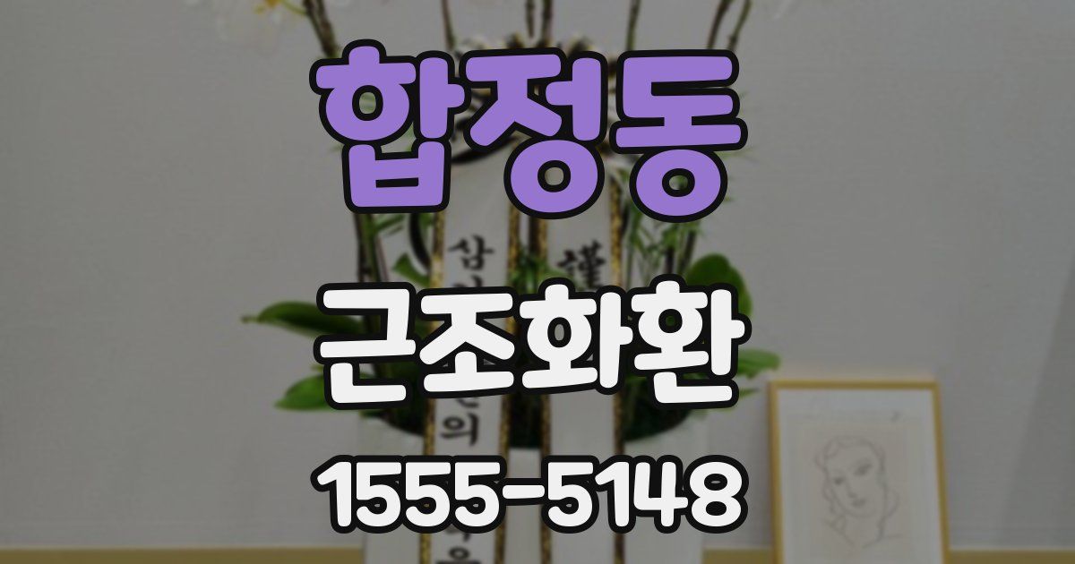 합정동 근조화환
