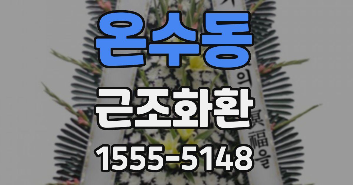 온수동 근조화환