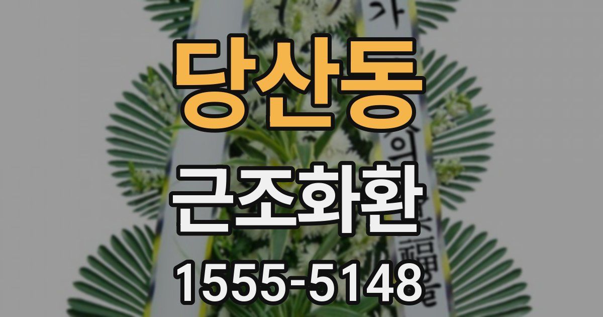 당산동 근조화환