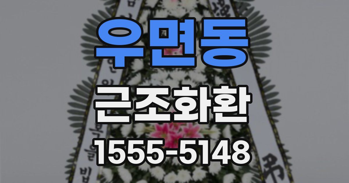 우면동 근조화환