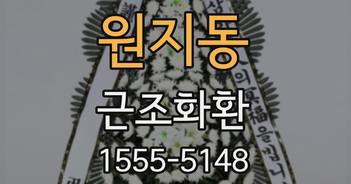 원지동 근조화환