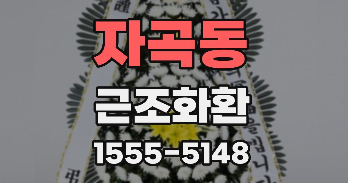 자곡동 근조화환
