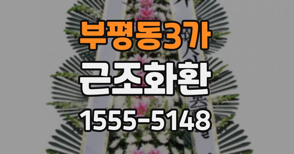 부평동3가 근조화환