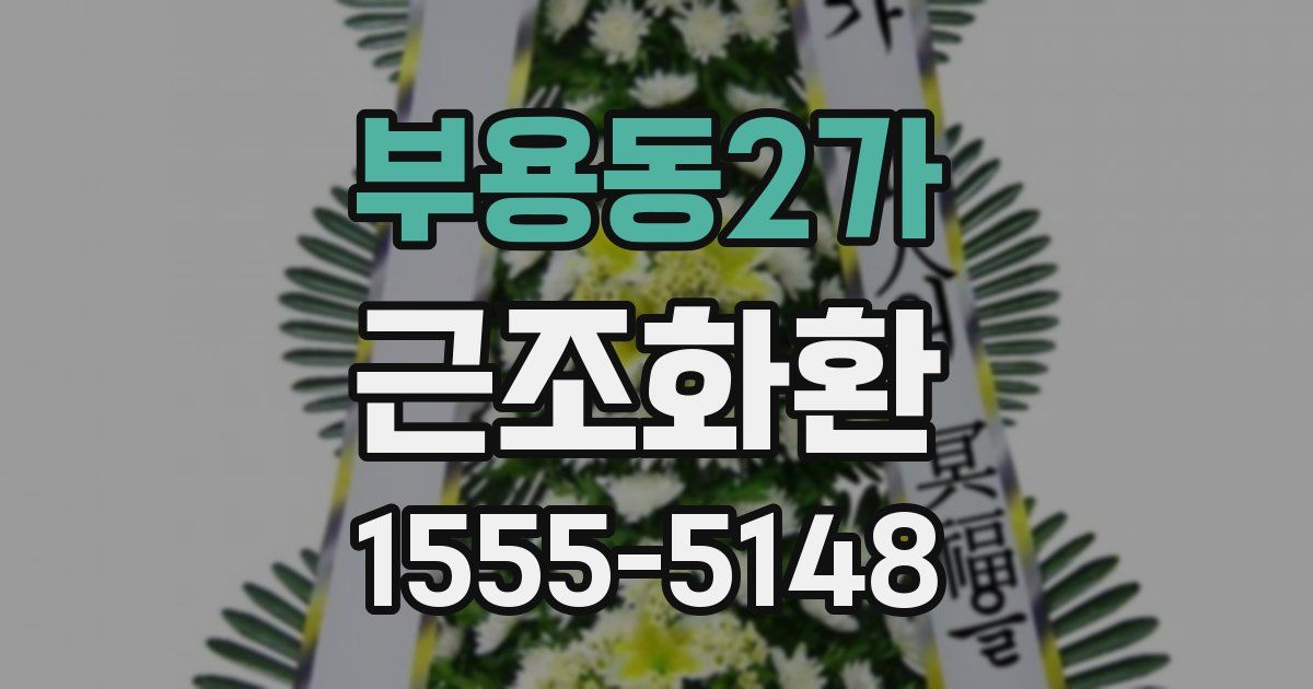 부용동2가 근조화환
