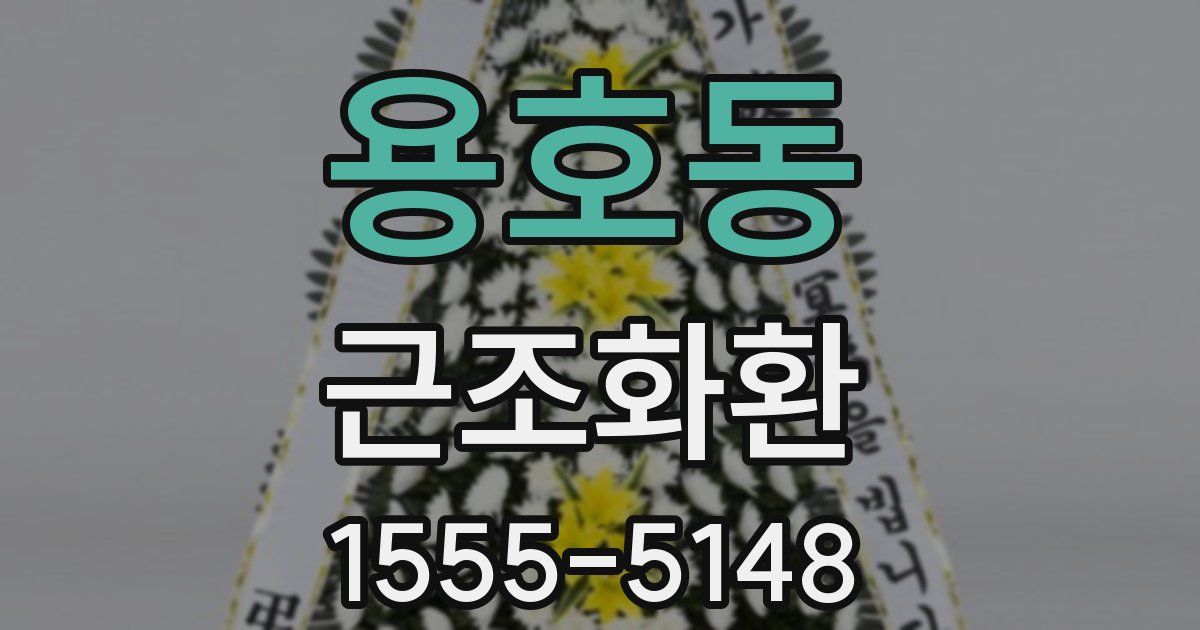 용호동 근조화환