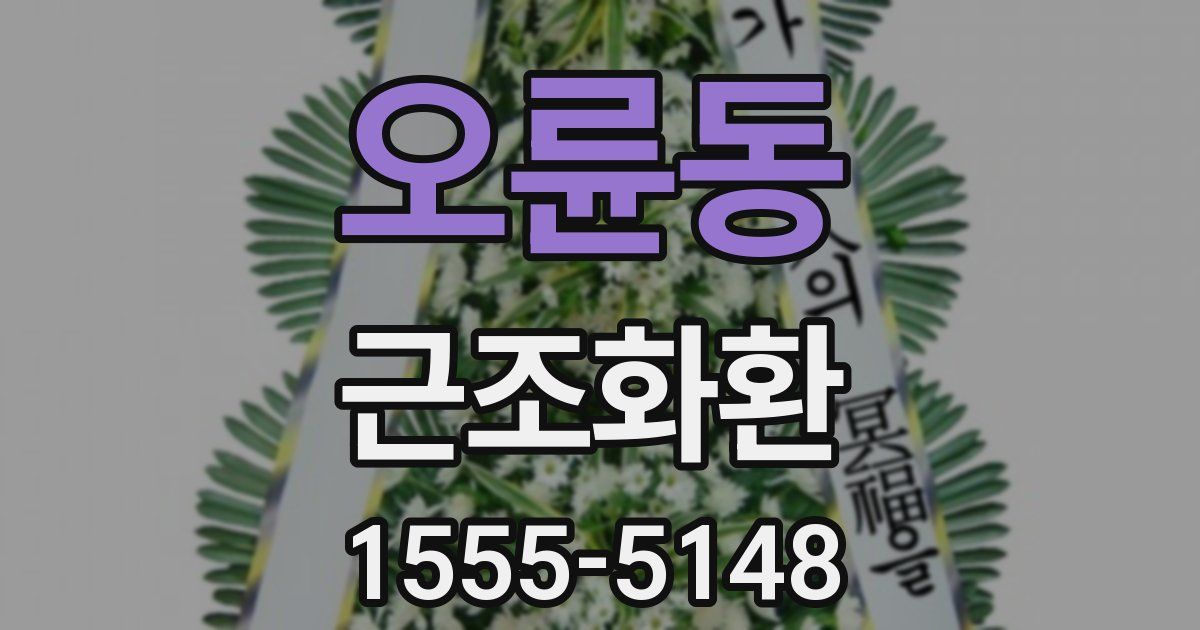오륜동 근조화환