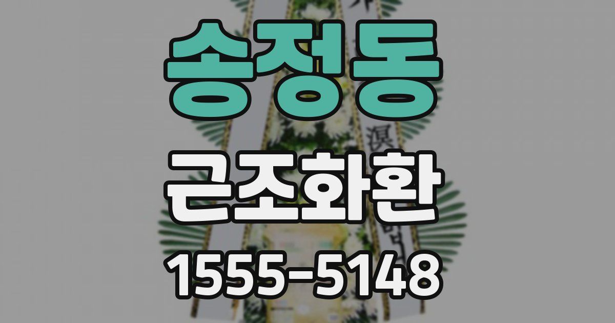 송정동 근조화환