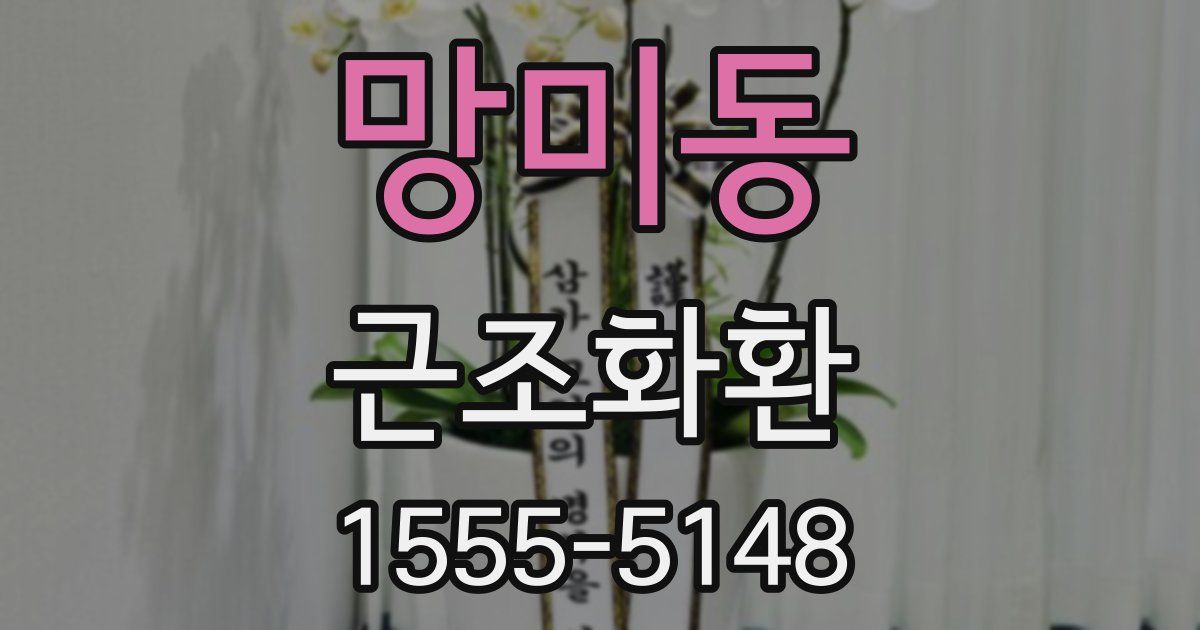 망미동 근조화환