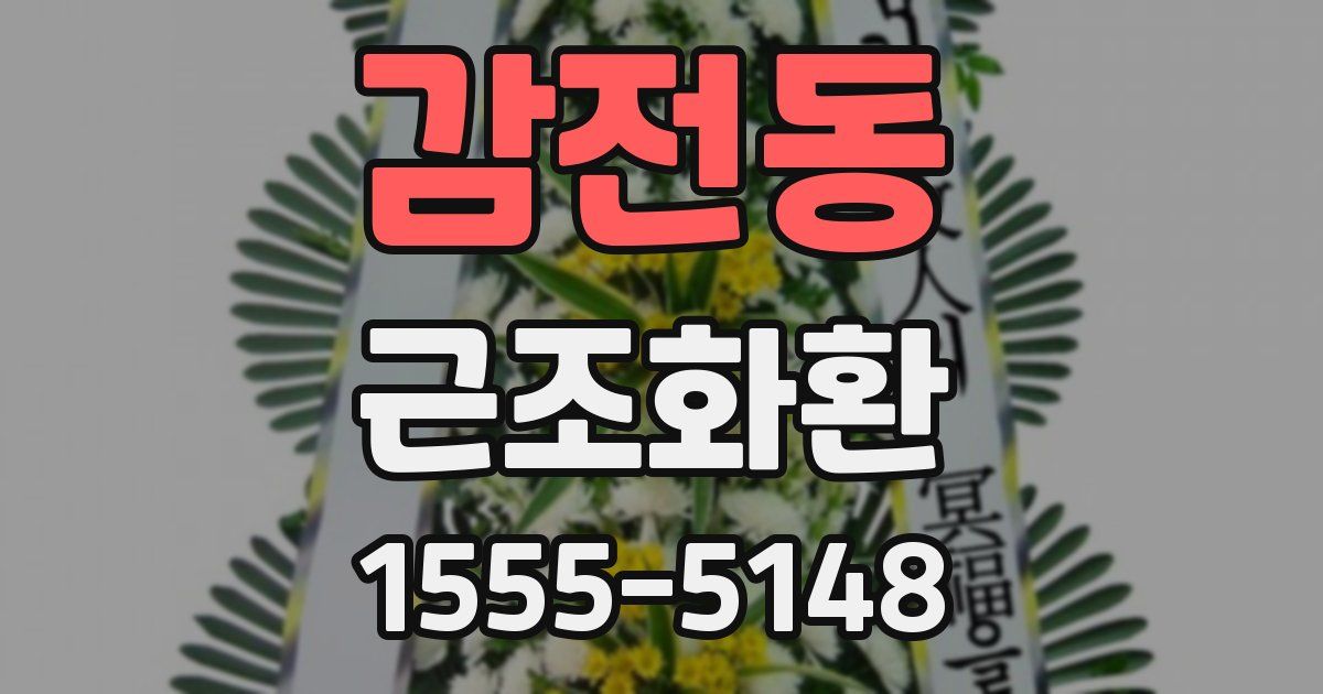 감전동 근조화환