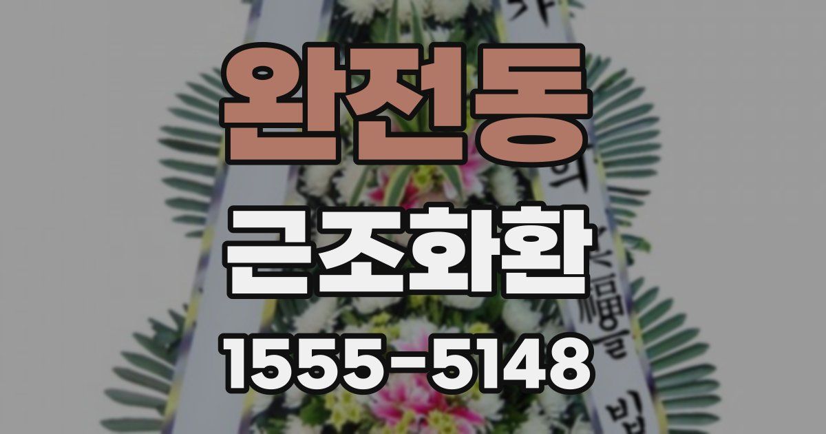 완전동 근조화환