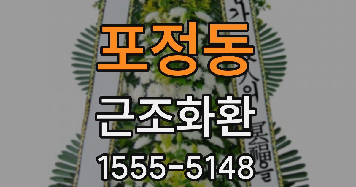 포정동 근조화환