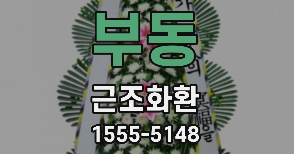 부동 근조화환