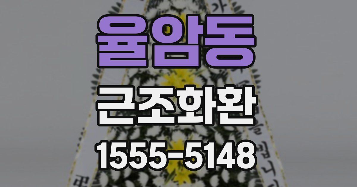 율암동 근조화환