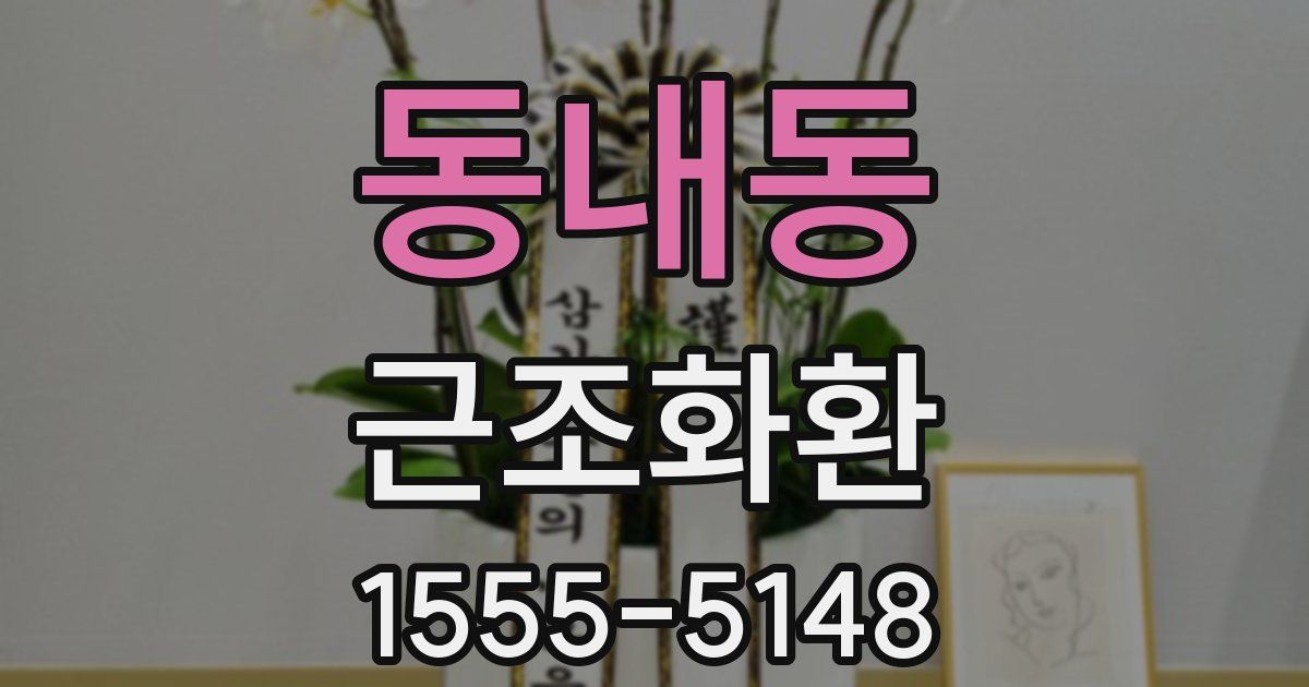 동내동 근조화환