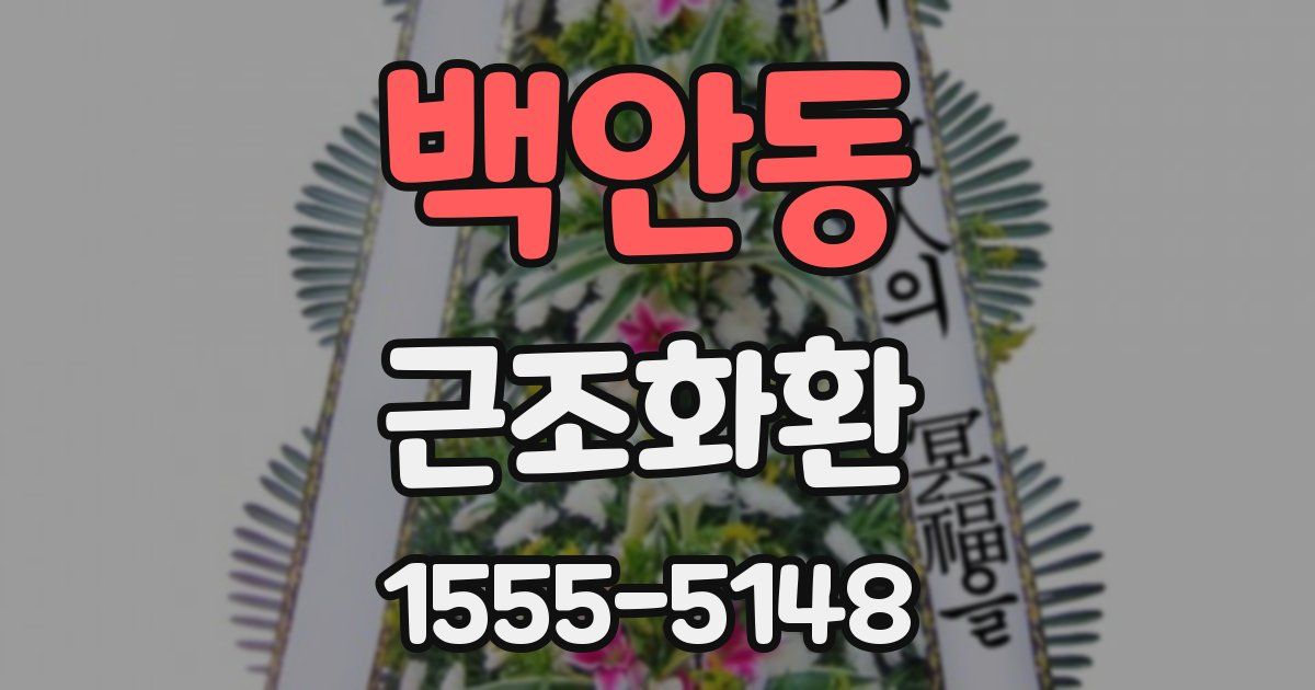 백안동 근조화환