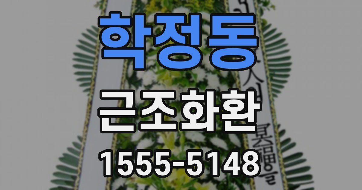 학정동 근조화환