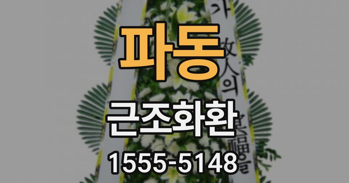 파동 근조화환