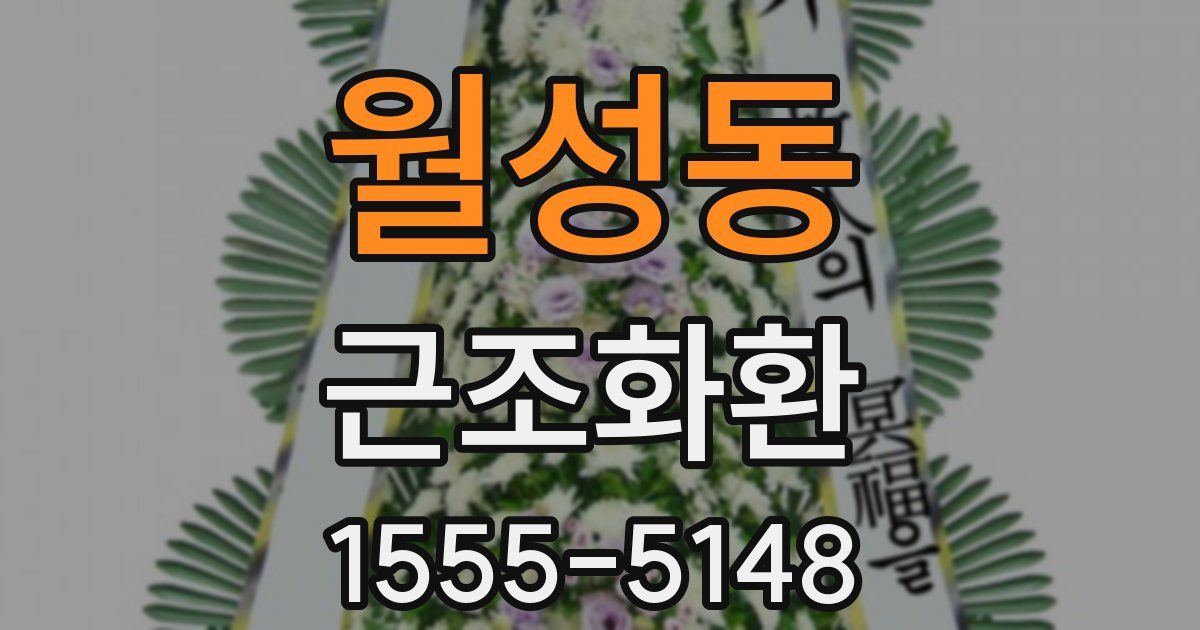 월성동 근조화환