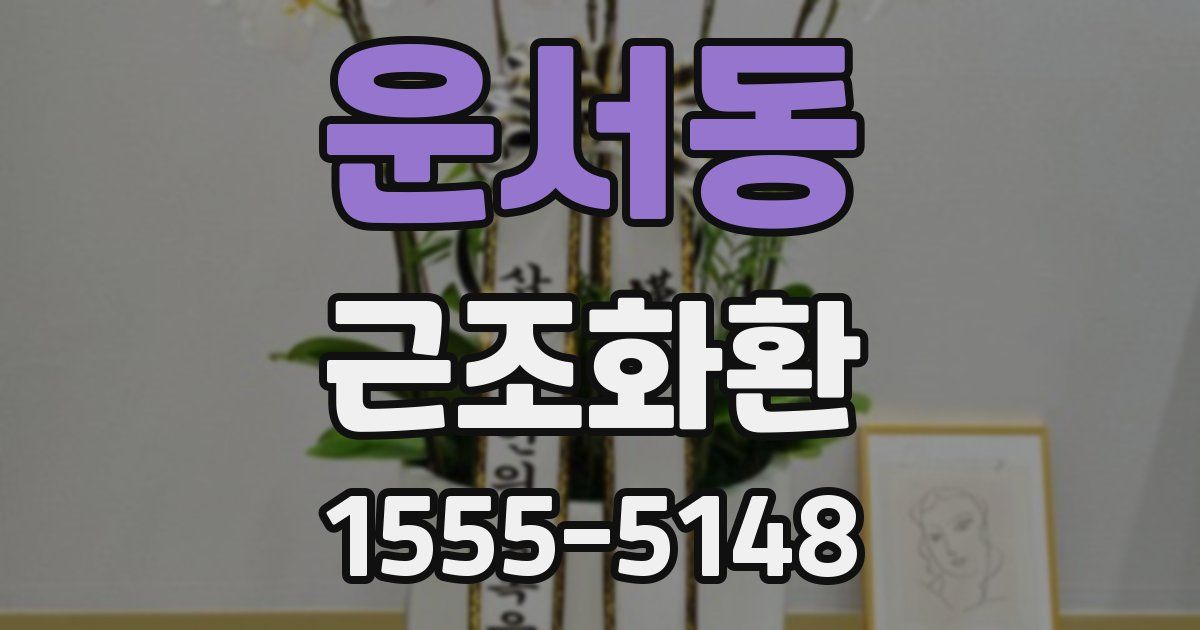 운서동 근조화환